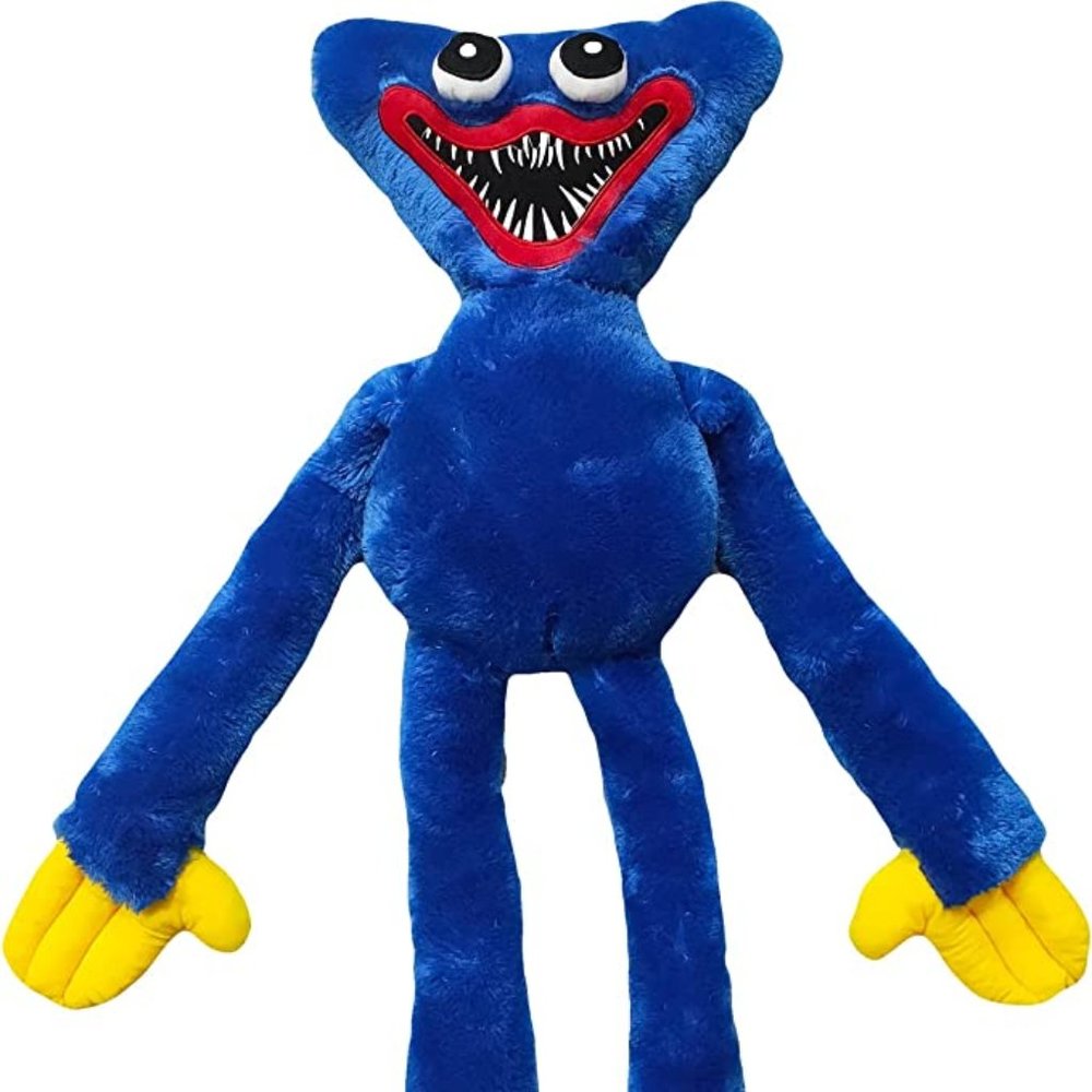 31 inches huggy wuggy plush - blue